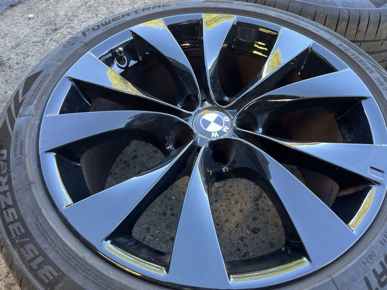 Genuine BMW X5 227M 20" Alloy Wheels E70 E53 Gloss Black SET OF FOUR F15 F16
