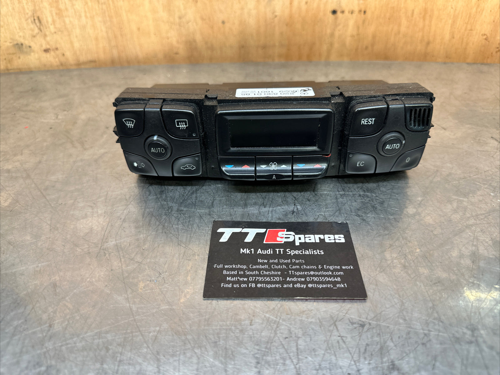 MERCEDES BENZ CL CLASS 215 SERIES 2000-2006 HEATER/AC CONTROLLER A2208300185