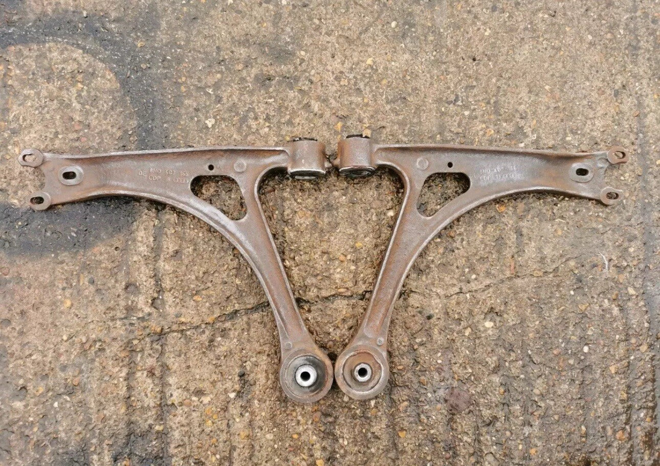 AUDI TT MK1 8N FRONT CAST LOWER ARMS WISHBONES 8N0407165 8NO407166 GENUINE 