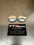 AUDI TT MK1 ALUMINIUM INTERIOR DOOR HANDLE TRIM COVER CAP PAIR Scuffed