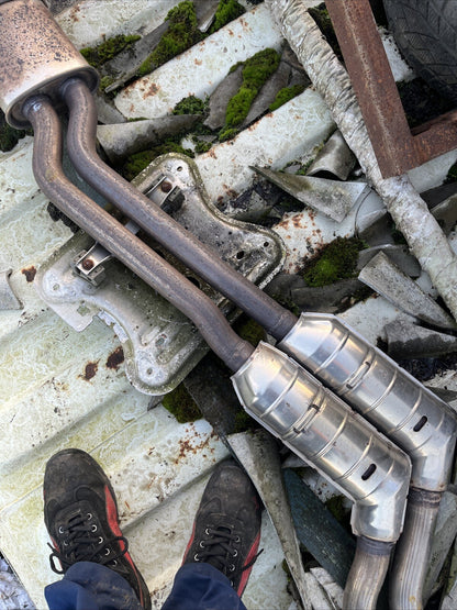 BMW E46 7504067 7502674 6 cylinder Complete exhaust system Cats back box