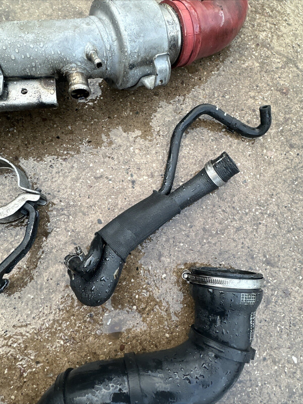 GENUINE AUDI TT MK1 8N 1.8T 225 K04 BAM  CHARGE PIPE FULL KIT BOLTS BRACKETS