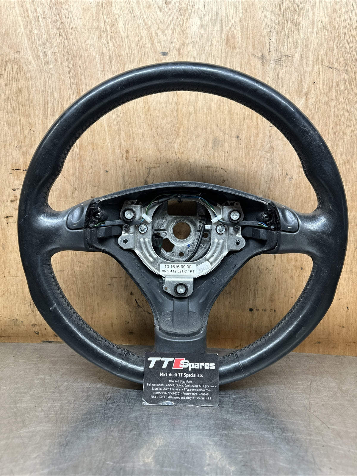 AUDI TT 8N Aut. (03-06) Sports Leather Steering Wheel Tiptronic 8N0419091C