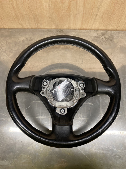 AUDI TT MK1 8N BLACK LEATHER STEERING WHEEL 8N0419091B 25D