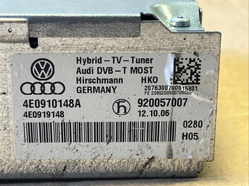  4E0910148A. AUDI TV Tuner Module Digital Unit for AUDI A6 C6 A8 D3