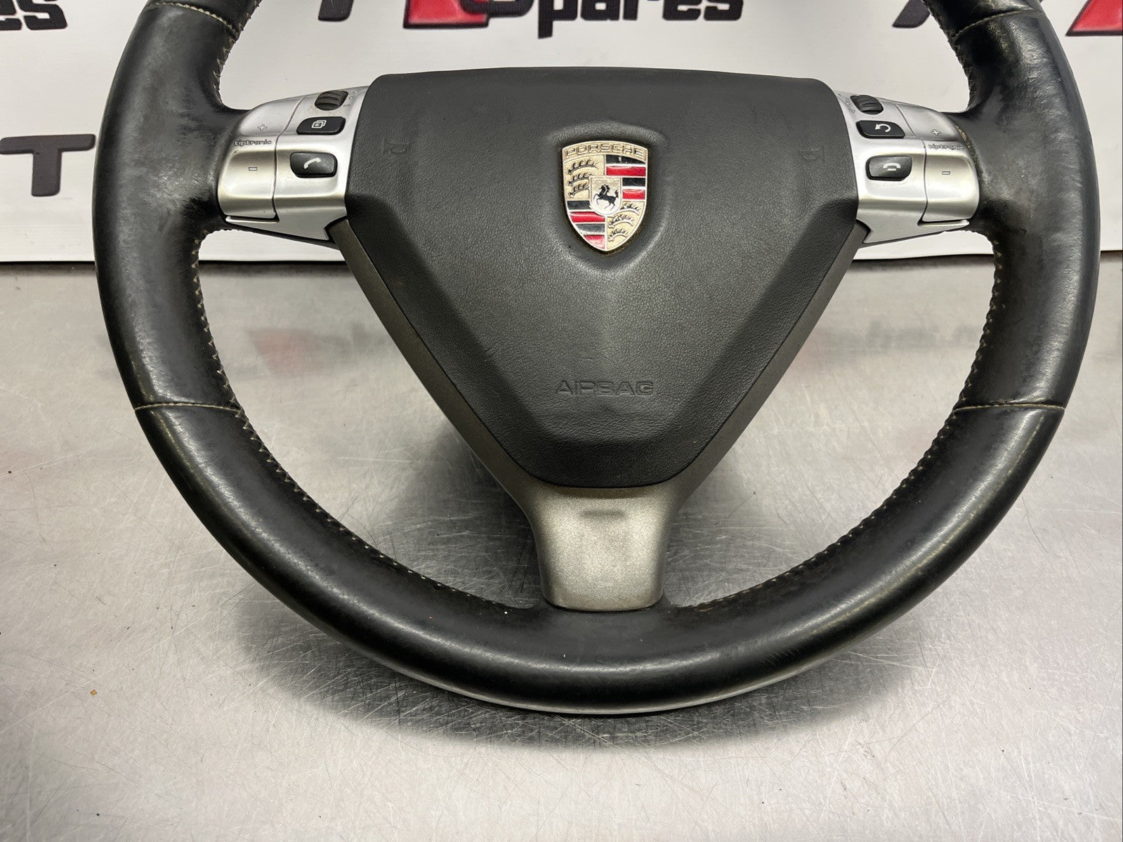 PORSCHE CARRERA 911 (997) BOXSTER CAYMAN (987) - BLACK TIPTRONIC STEERING WHEEL