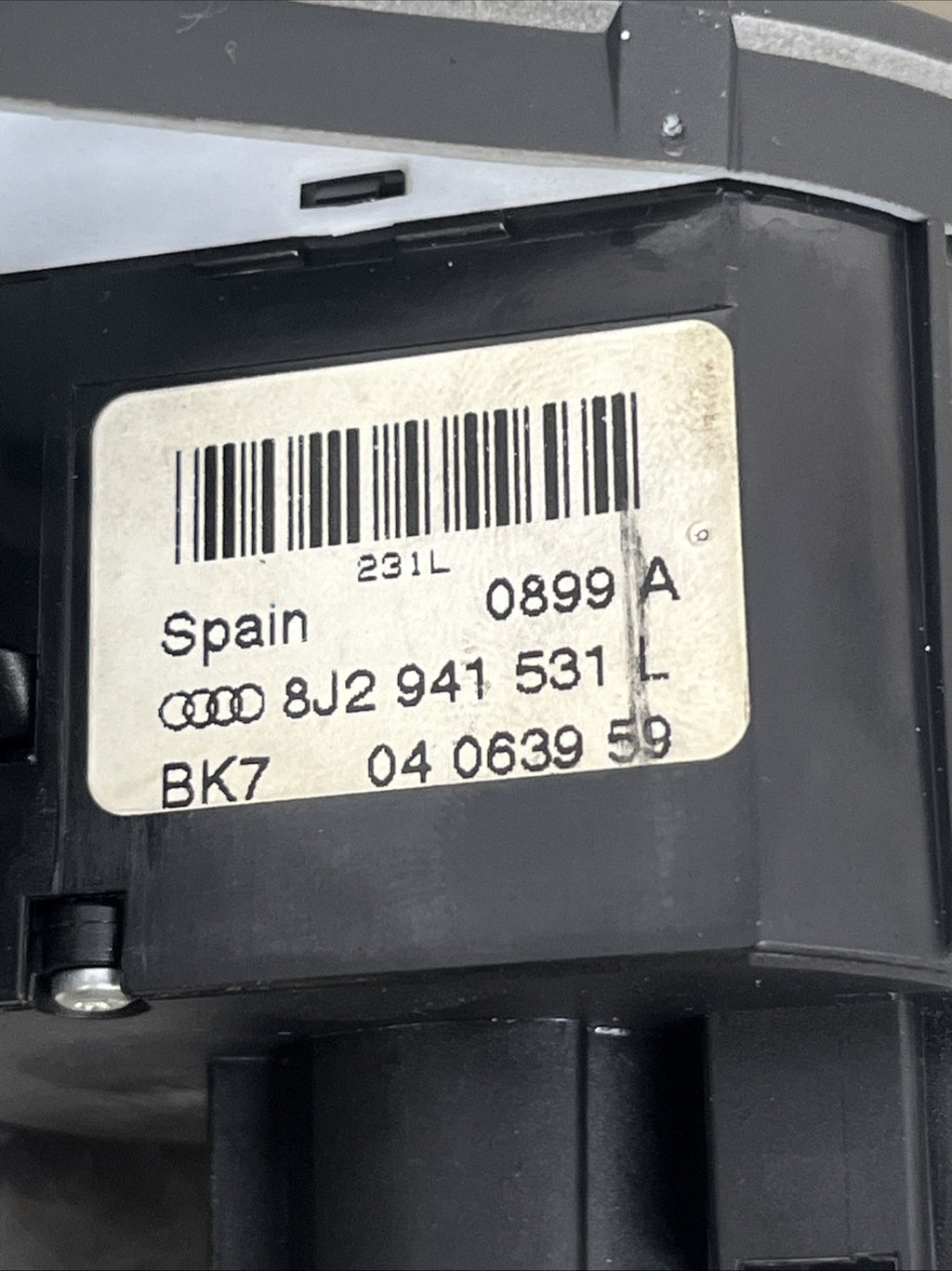 Audi TT 06-14 8J HEADLIGHT SWITCH CONTROL LAMP 8J2941531L GENUINE