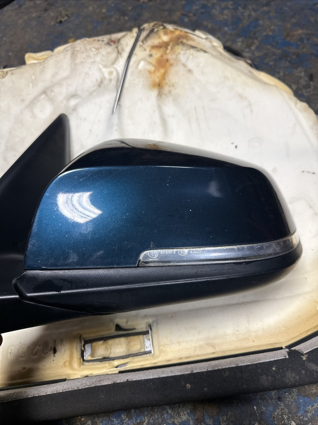BMW 1 F20 LEFT PASSENGER SIDE DOOR WING MIRROR 2015-2017 20202003 B4 Midnight B