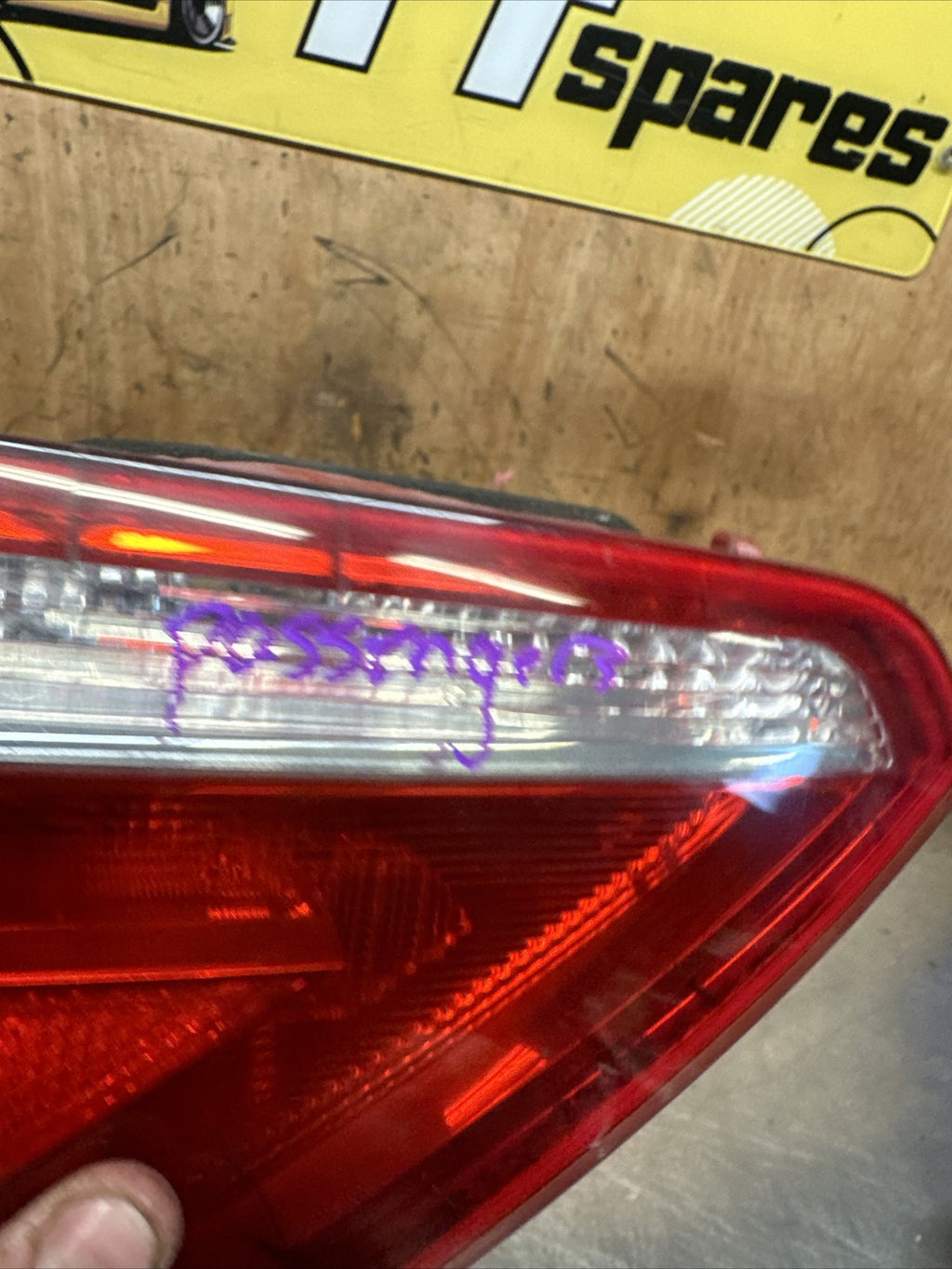 8T0945093 Audi A5 8T 07-11 Pre-Facelift Passenger Left Inner Rear Light 