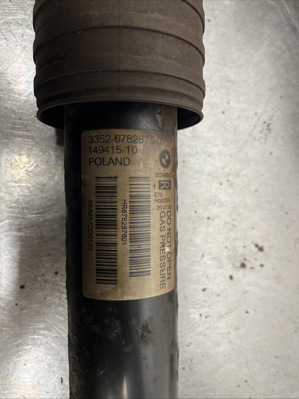 BMW X5 E70 07-13 REAR SHOCK ABSORBER SET OF TWO 6781932 6781931
