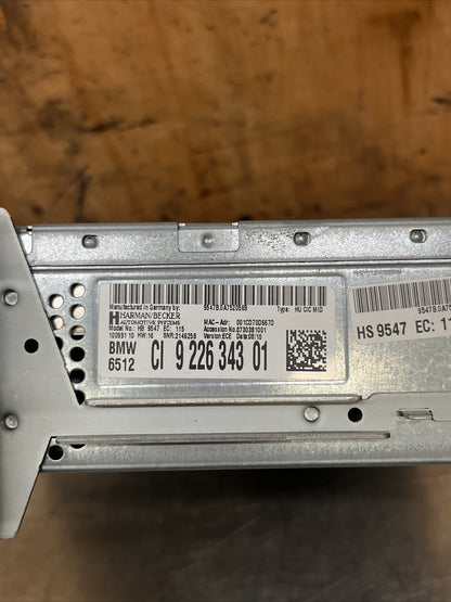 BMW X5 E70 2010 Radio CD GPS player head unit 9226343