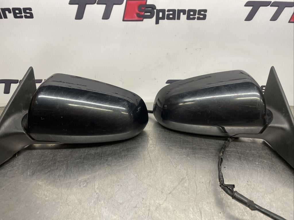 AUDI A3 2007 MK2 3DR WING MIRRORS PAIR SET  BLACK E1010754