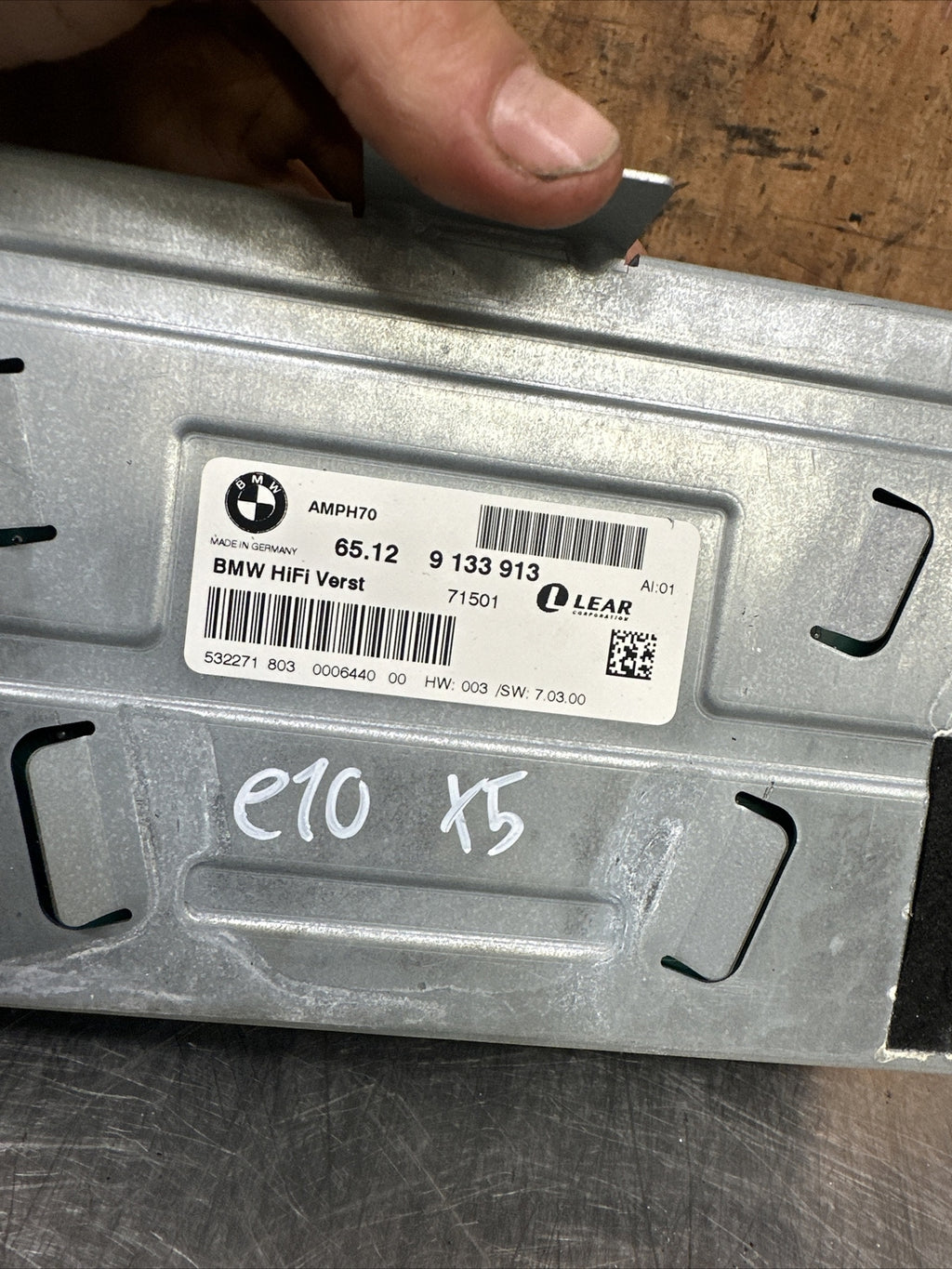 9133913 BMW X5 Amp Amplifier Stereo Sound System OEM 2007 E70