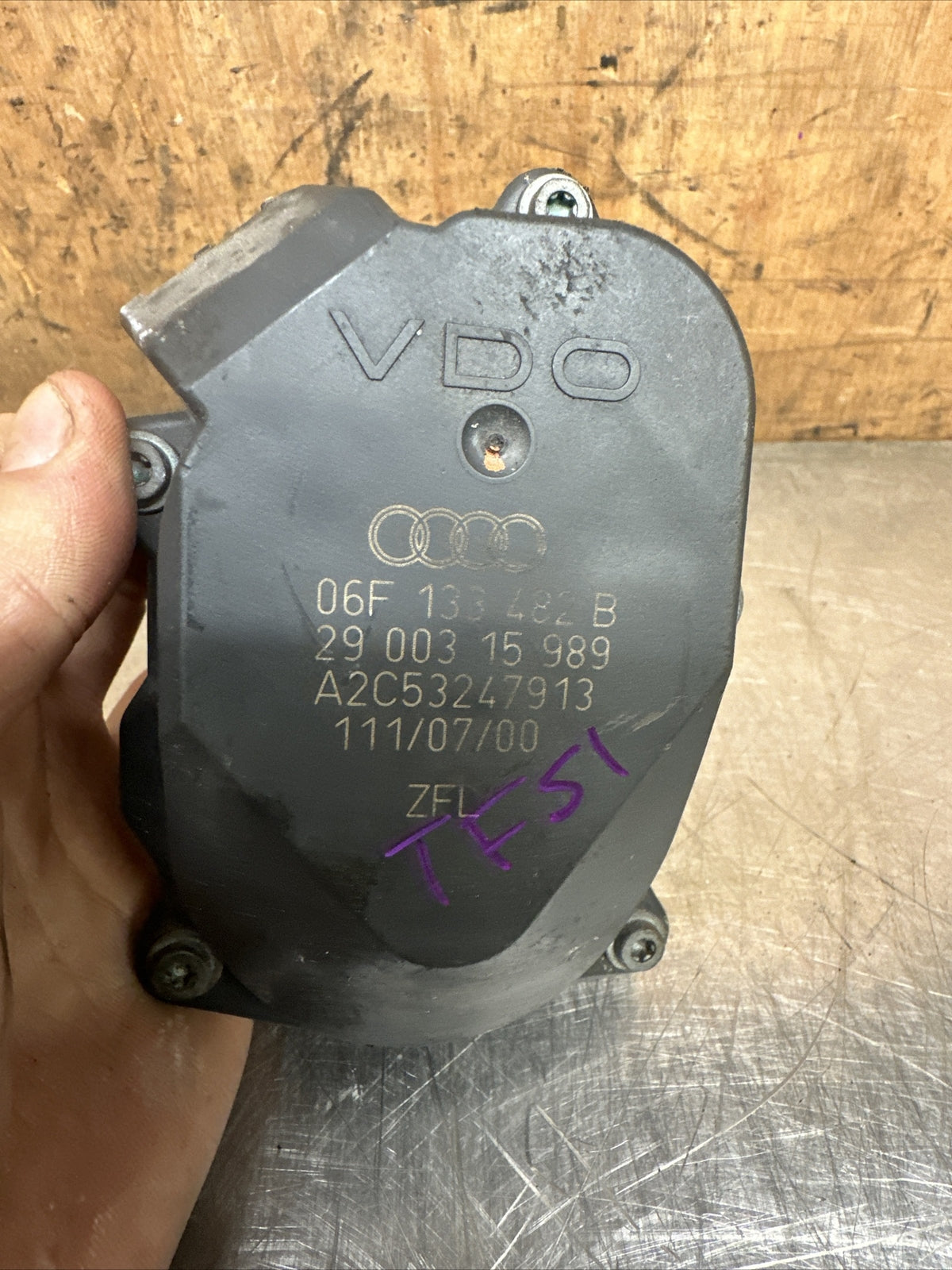06F133482B 2008 AUDI TT 2.0 FSI INTAKE MANIFOLD FLAP ACTUATOR MOTOR #187