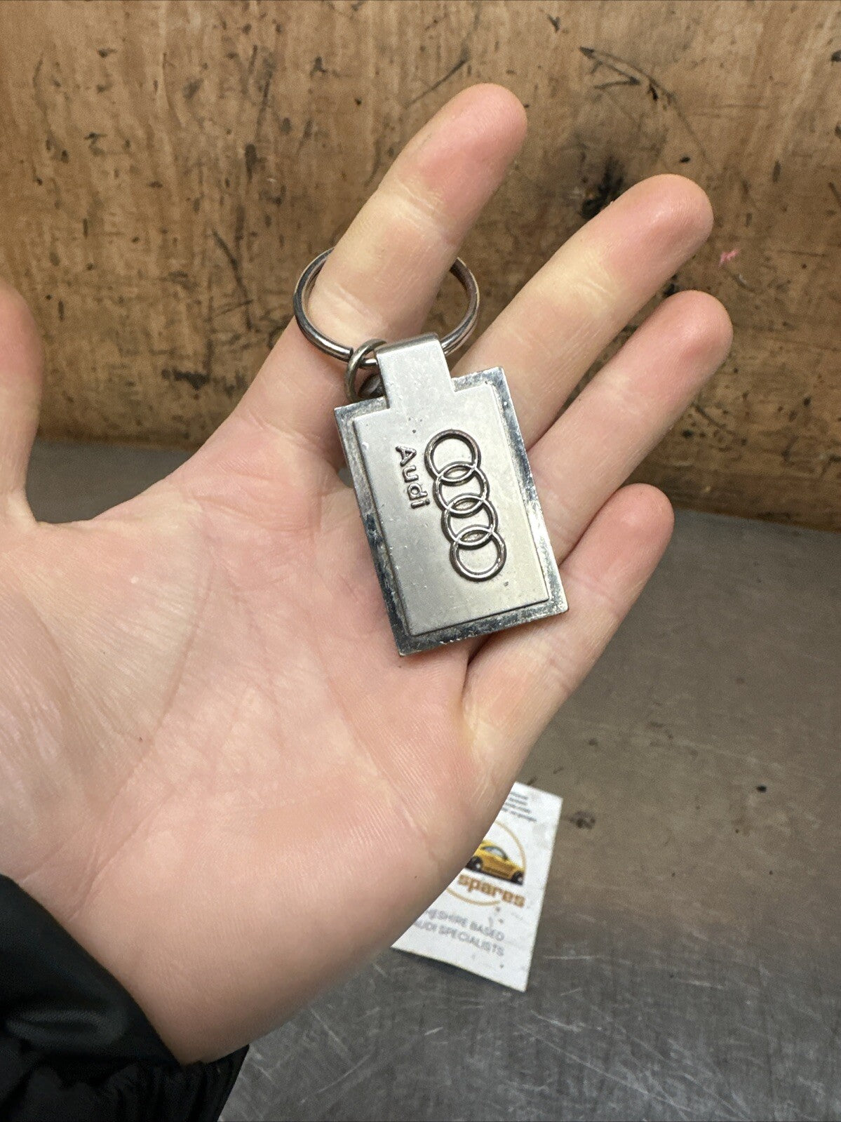 For Audi TT TTS TTRS Mk1 8N MK2 8J Mk3 8S Key Ring SILVER TT Logo