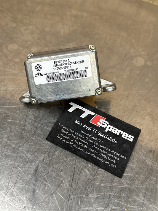 AUDI TT MK1 8N YAW RATE SPEED SENSOR 7E0907652A 180 225 QUATTRO 98-06