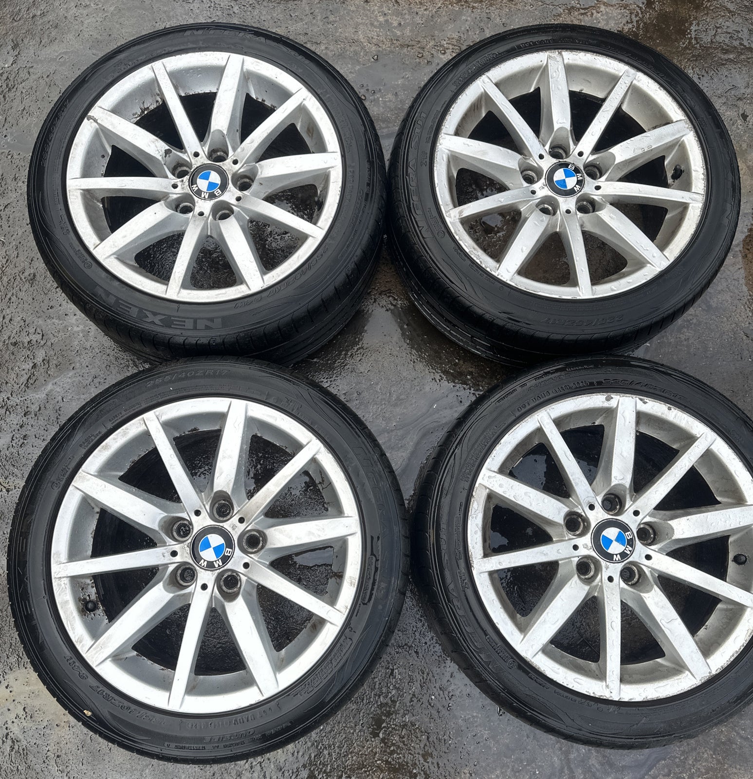 BMW E90 E91 Silver Light Alloy WHEELS Rim 17" STAGGERED 8j + 8.5j