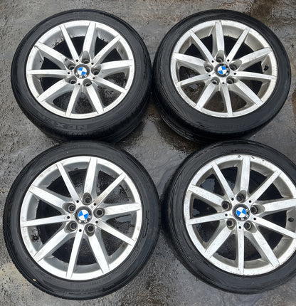BMW E90 E91 Silver Light Alloy WHEELS Rim 17" STAGGERED 8j + 8.5j