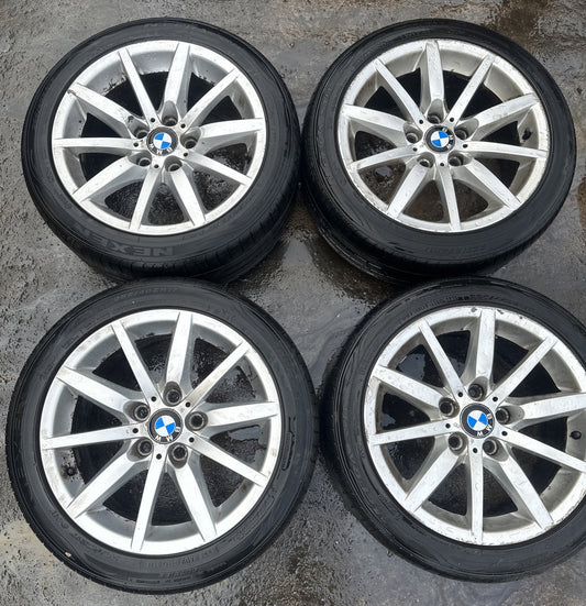 BMW E90 E91 Silver Light Alloy WHEELS Rim 17" STAGGERED 8j + 8.5j