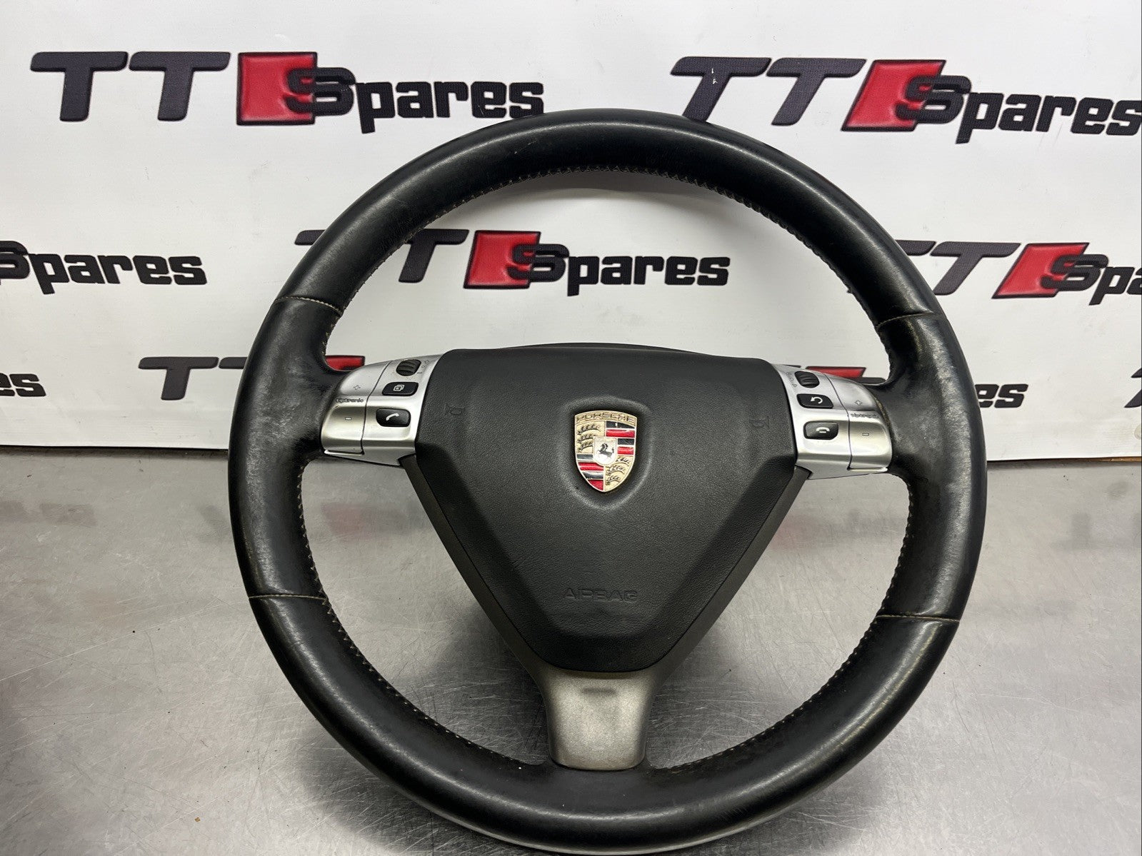 PORSCHE CARRERA 911 (997) BOXSTER CAYMAN (987) - BLACK TIPTRONIC STEERING WHEEL