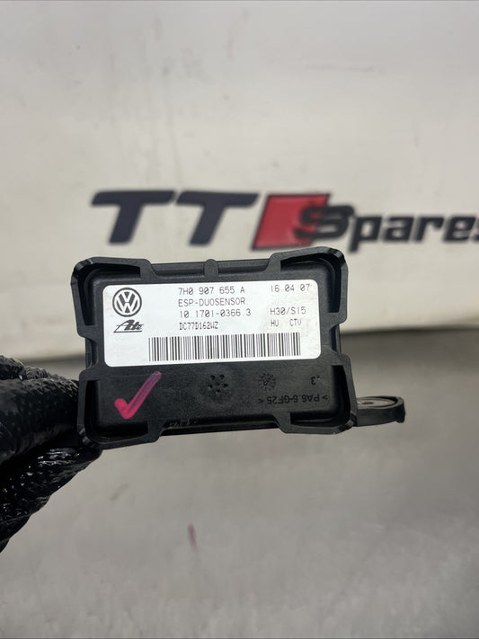 AUDI TT 8J MK2 2008 2.0 TFSI YAW RATE SENSOR 7H0907655A #0I
