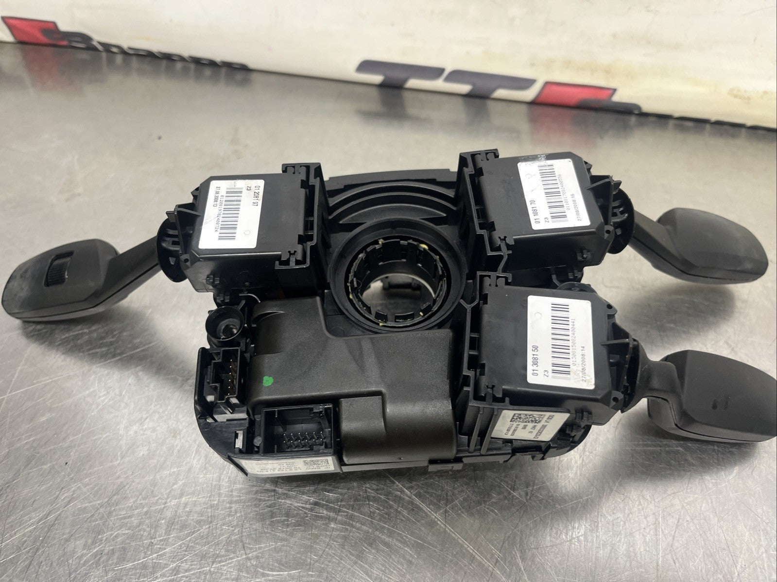 2011 BMW X5 E70 INDICATOR WIPER CRUISE CONTROL STALKS WITH SQUIB 9164419-05