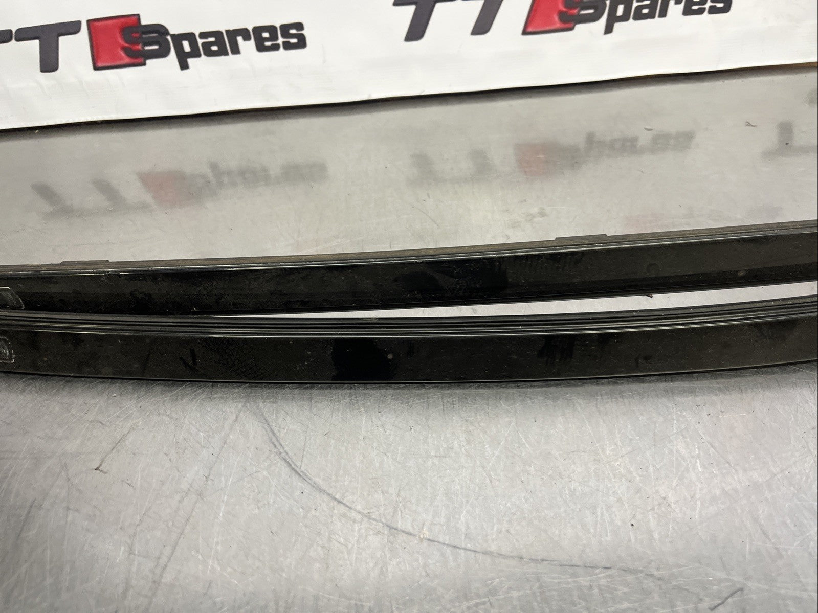 AUDI TT MK1 8N 98-06 COUPE PAIR ROOF GUTTER TRIMS RAILS Black