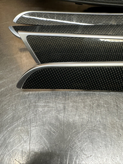 Audi A6 S6 C6 4F 04-11 RHD Complete Carbon Fiber Interior Trim Set Chrome Insert