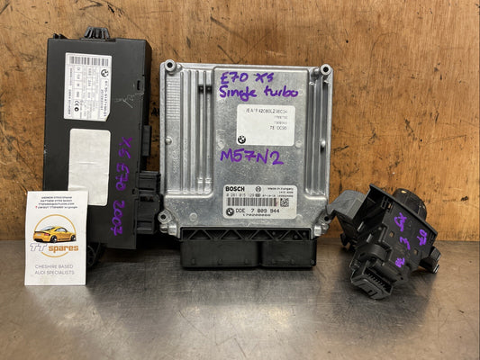 ✅BMW X5 E70 M-Sport 3.0D 7809944 0281015129  ECU SET START KIT  ✅