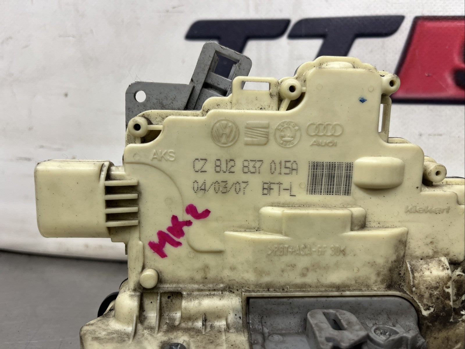 Audi TTRS 8J NS Left Front Door Lock Latch Actuator Mechanism 8J2837015A