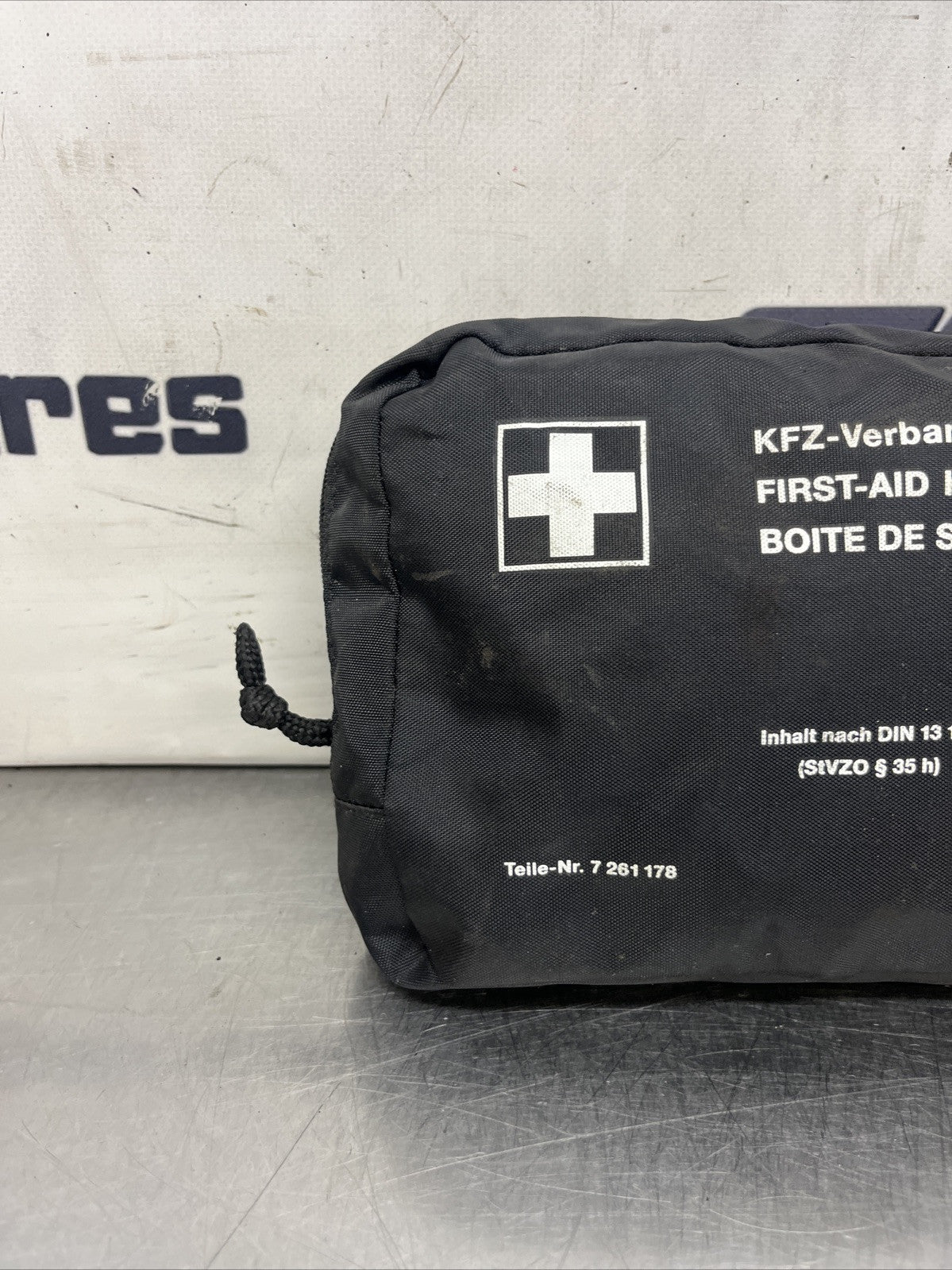 7261178 BMW Universal First Aid Emergency Medical Kit Pouch Black 