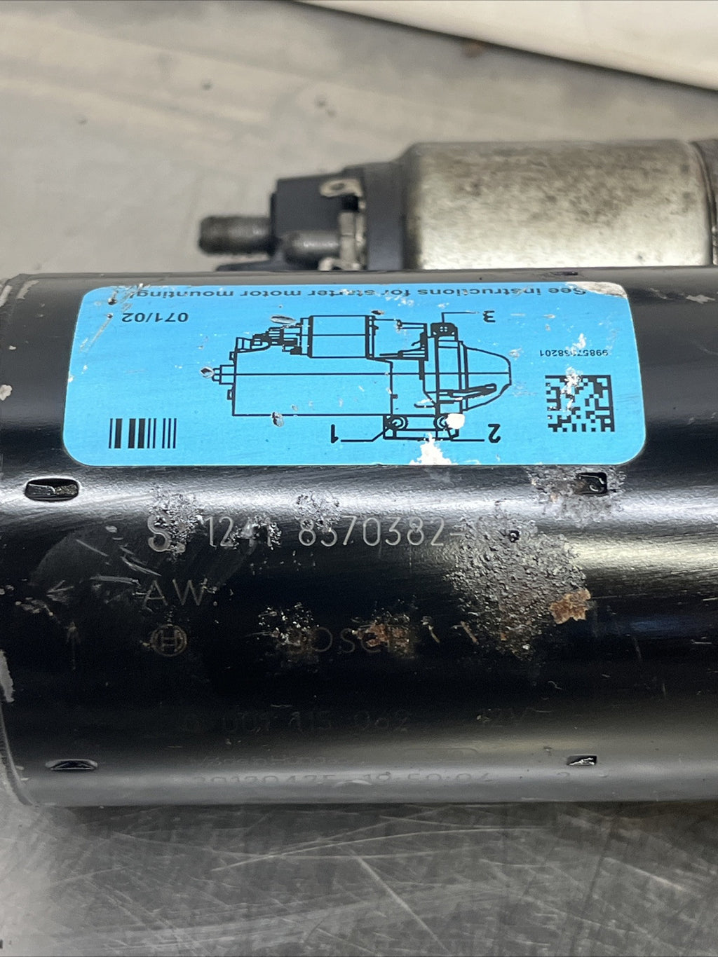 BMW X5 X6 7 E70 E71 F16 F01 N57 DIESEL STARTER MOTOR BOSCH 8570382