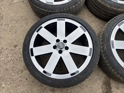 Audi TT MK1 2003 3.2 V6 5x100 18" Alloy Wheels & Tyres Set Grey TT61