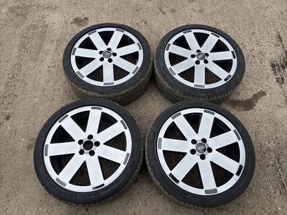 Audi TT MK1 2003 3.2 V6 5x100 18" Alloy Wheels & Tyres Set Grey TT61