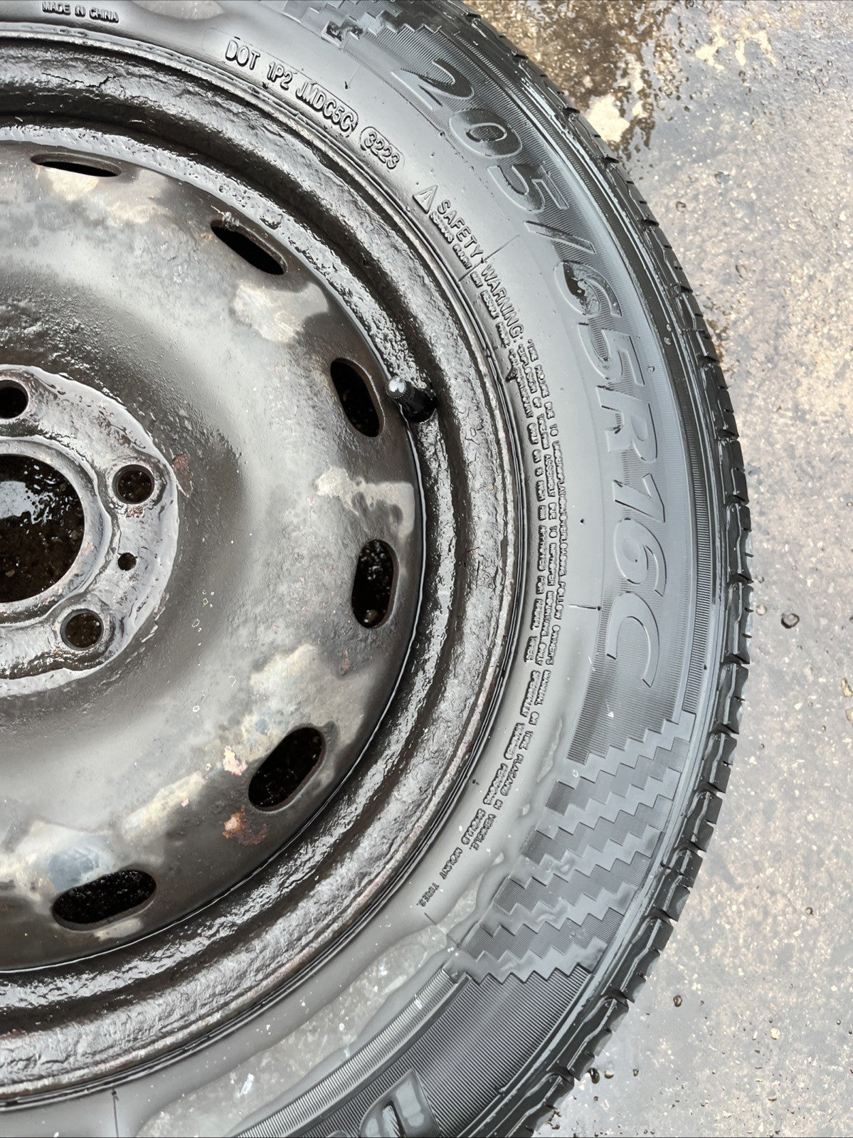 16" RENAULT TRAFIC MK3 (2014-25) VIVARO(2014-19) STEEL WHEEL 205 65 16C TYRE 