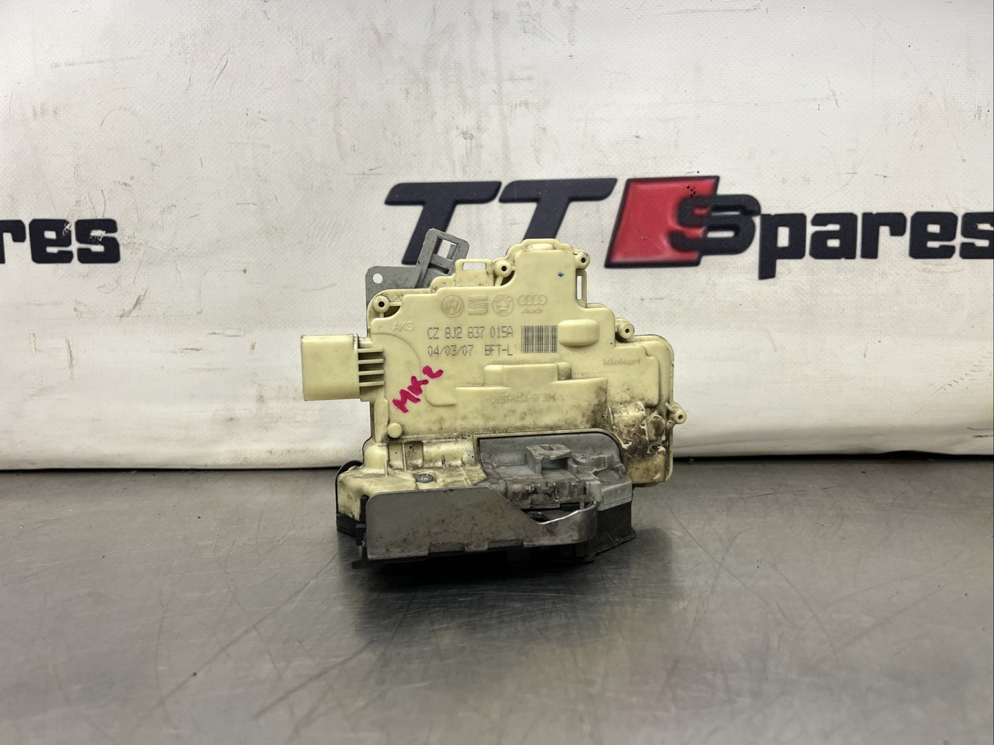 Audi TTRS 8J NS Left Front Door Lock Latch Actuator Mechanism 8J2837015A