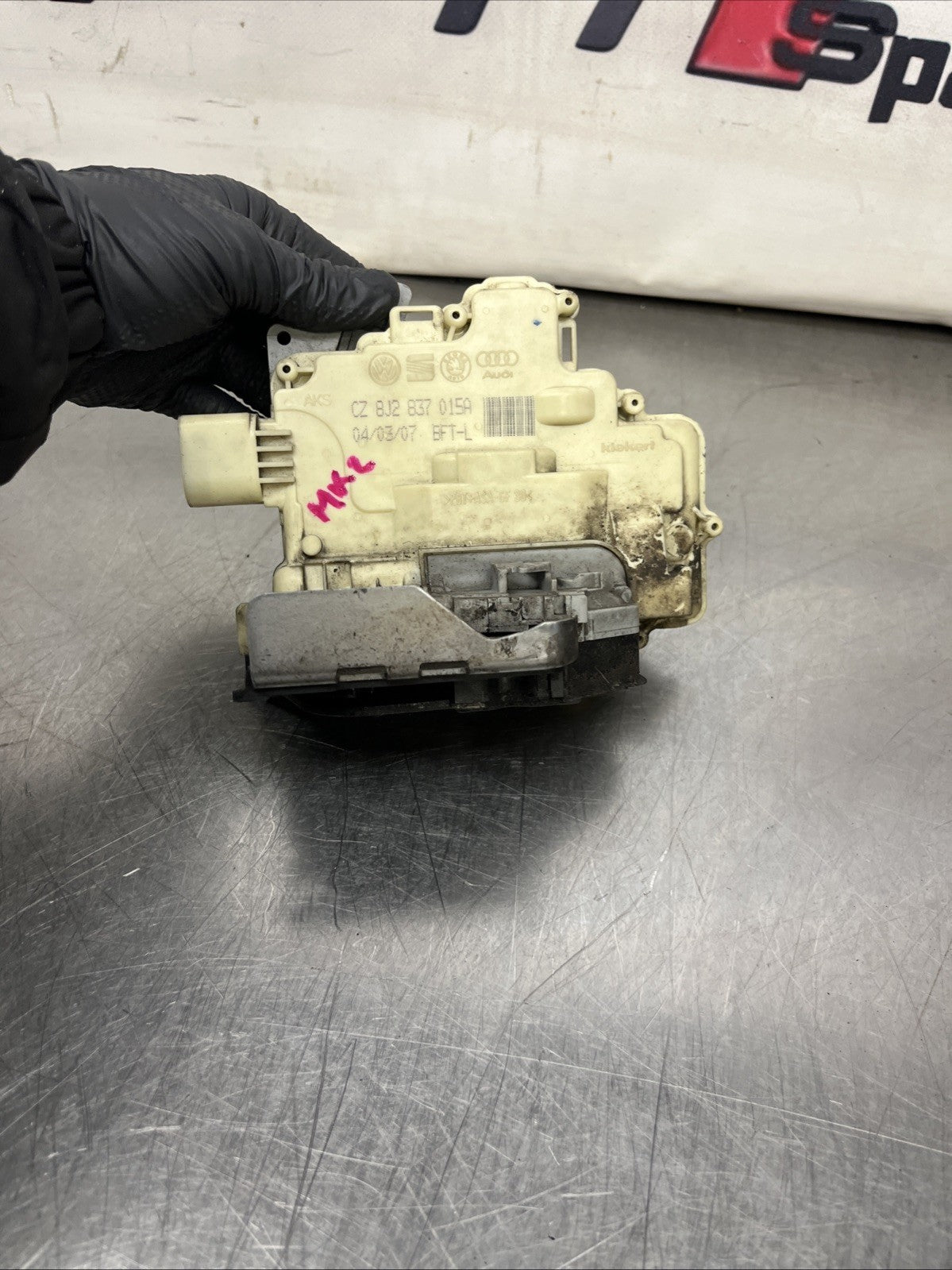 Audi TTRS 8J NS Left Front Door Lock Latch Actuator Mechanism 8J2837015A