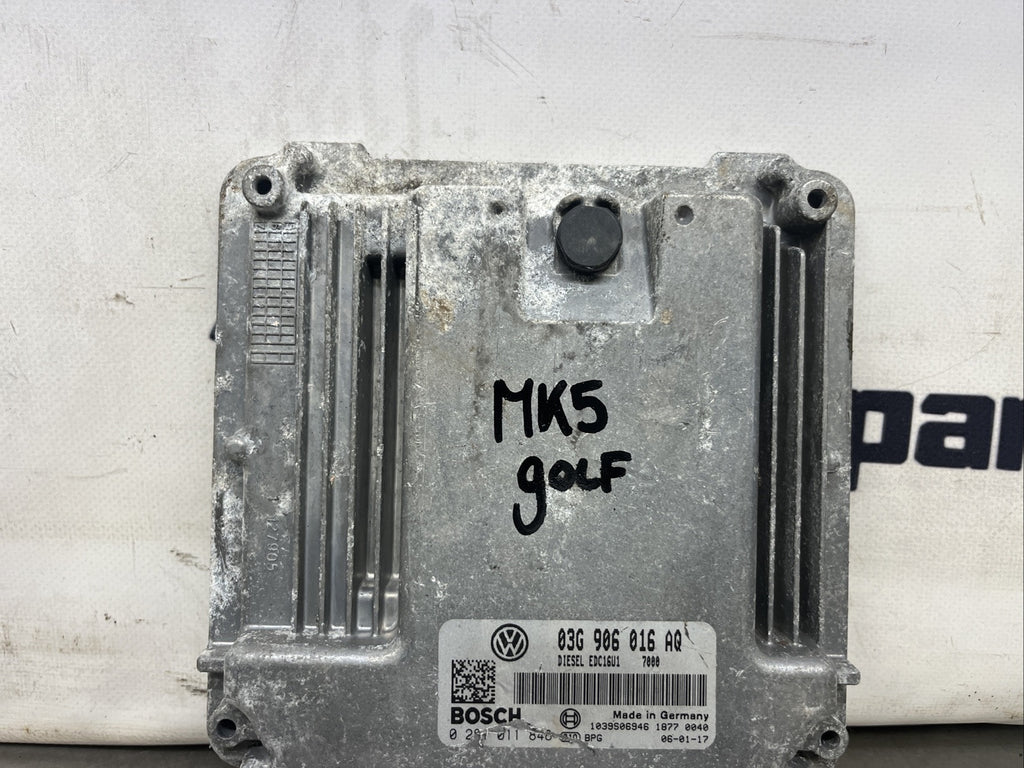 3G906016CB 02810119002005 VW GOLF 1.9 S TDI 5DR 1K MK5 BKC ENGINE ECU 