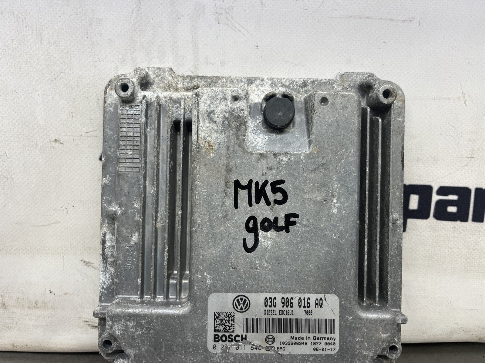 3G906016CB 02810119002005 VW GOLF 1.9 S TDI 5DR 1K MK5 BKC ENGINE ECU 