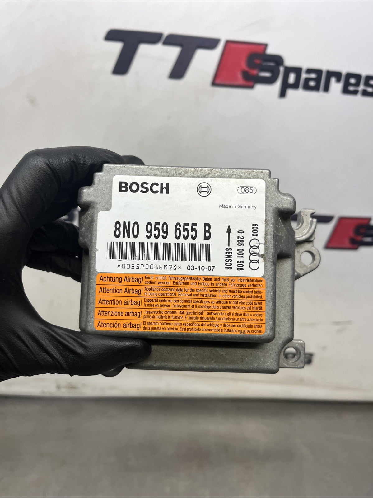 Audi TT 8N Mk1 Airbag Crash Control Unit ECU 8N0959655B