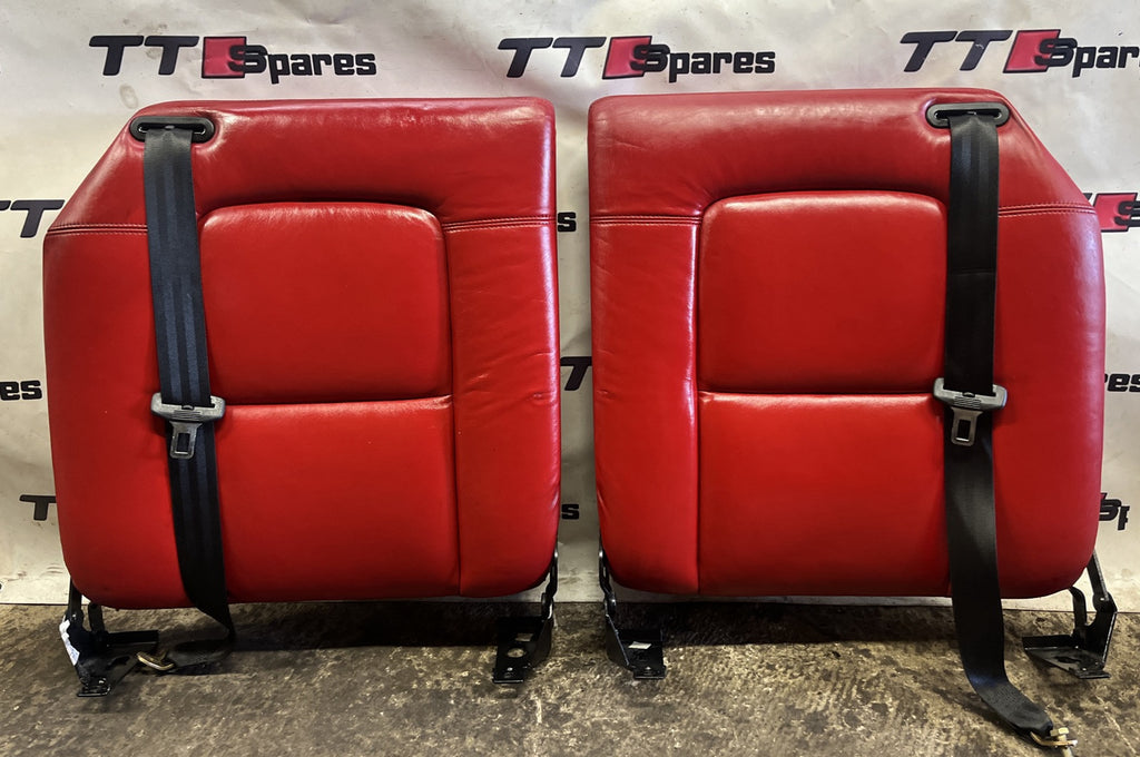 Genuine Audi TT Mk1 Leather Seat*REAR RED SEATS ONLY*98-06 Top And Bottom