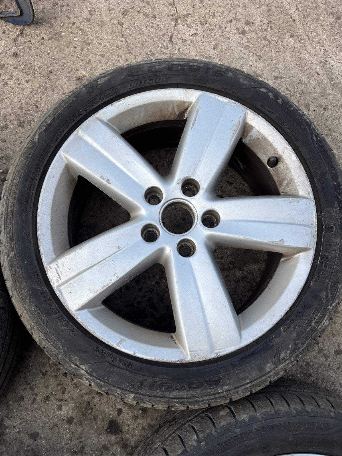 VW Volkswagen Caddy Touran Oakland 17” Alloy Wheels & Tyres 1T0601025T 5x112