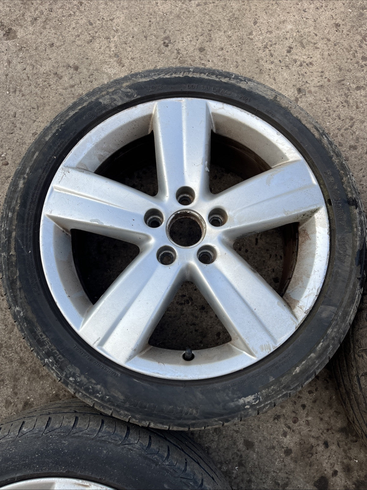 VW Volkswagen Caddy Touran Oakland 17” Alloy Wheels & Tyres 1T0601025T 5x112