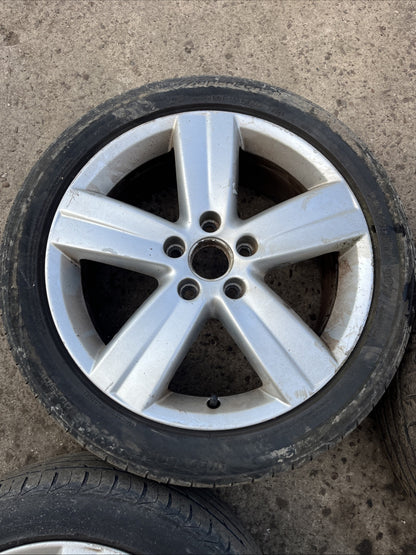 VW Volkswagen Caddy Touran Oakland 17” Alloy Wheels & Tyres 1T0601025T 5x112
