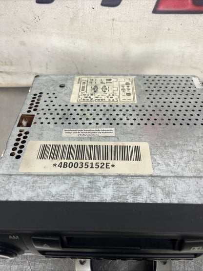 2003 AUDI TT RADIO STEREO CASSETTE PLAYER HEAD UNIT 4B0035152E #3