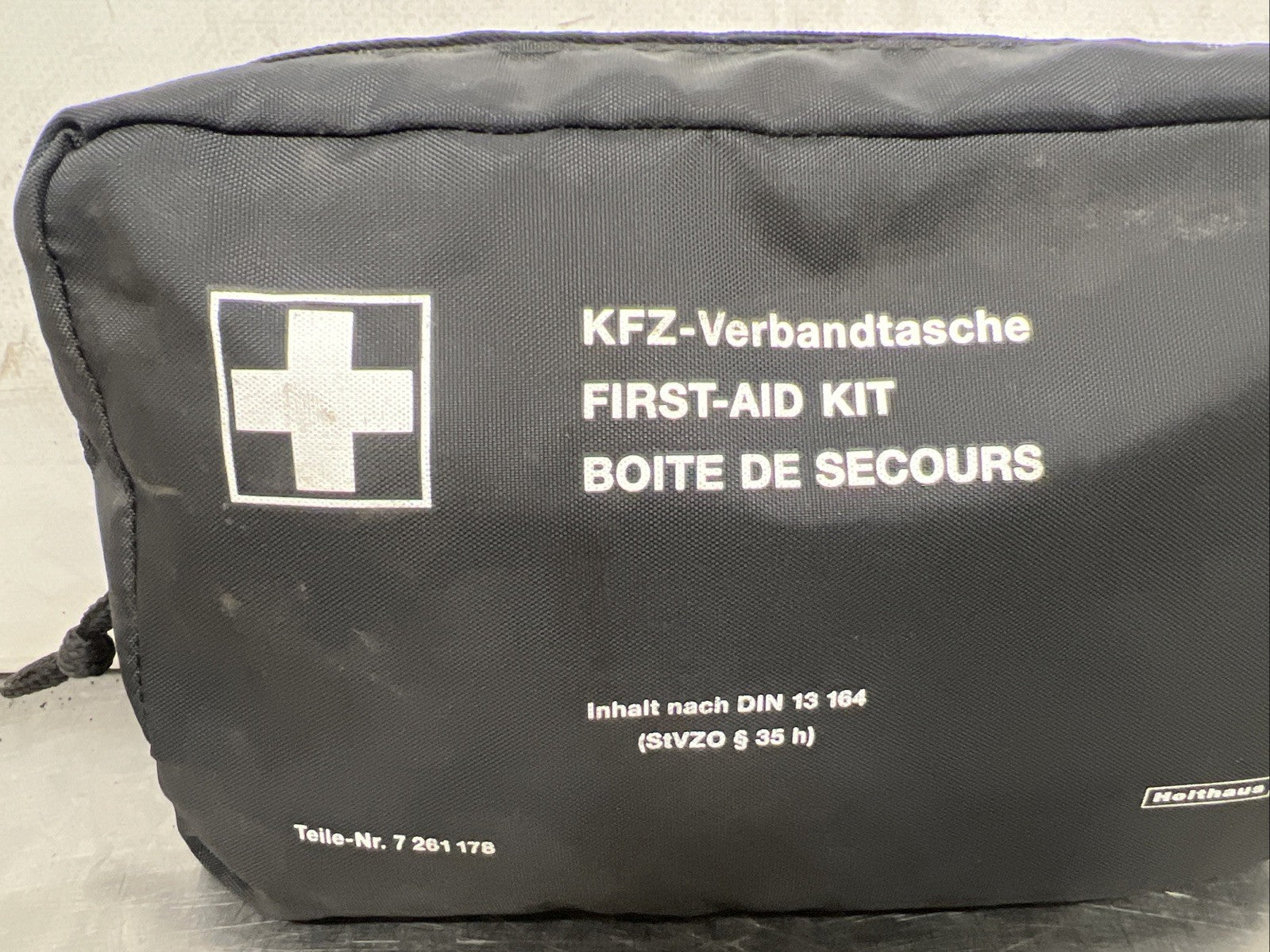 Genuine BMW Universal First Aid Emergency Medical Kit Pouch Black 7261178