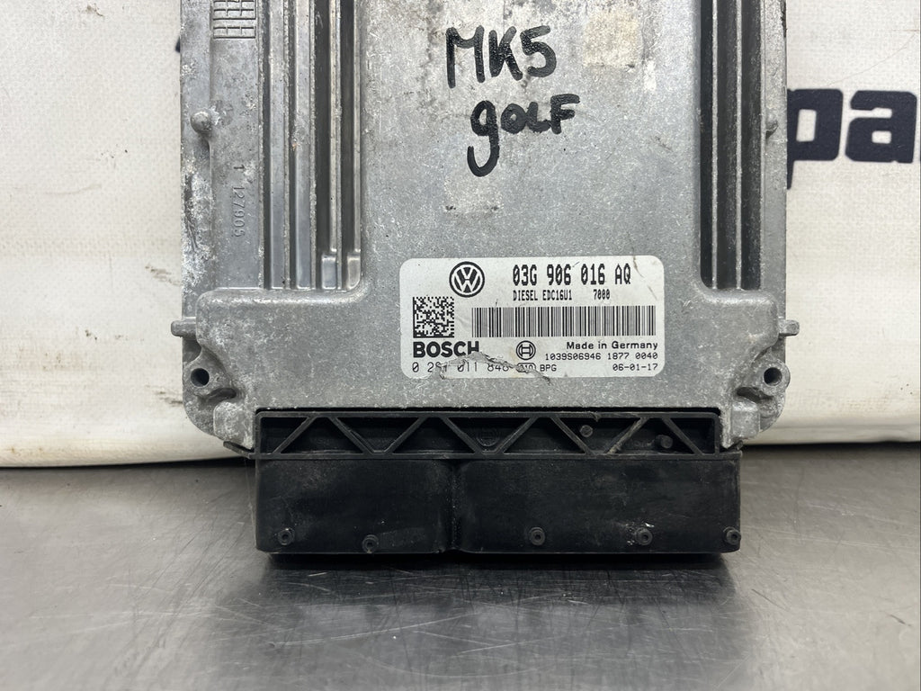 3G906016CB 02810119002005 VW GOLF 1.9 S TDI 5DR 1K MK5 BKC ENGINE ECU 