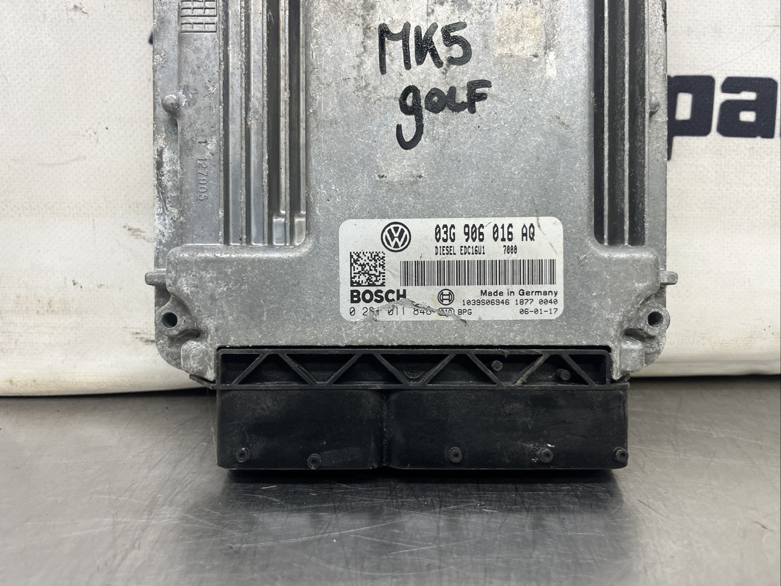 3G906016CB 02810119002005 VW GOLF 1.9 S TDI 5DR 1K MK5 BKC ENGINE ECU 