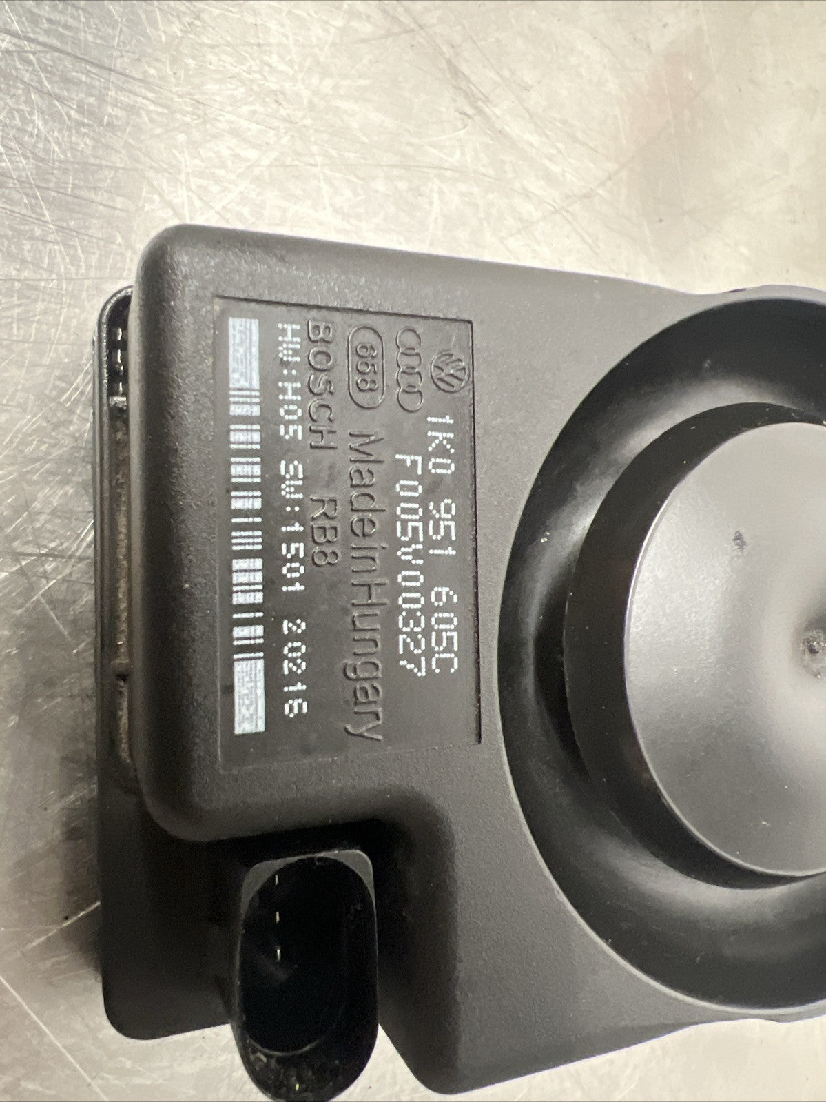 VOLKSWAGEN TOUAREG 7P Alarm Siren 1K0951605C 3.0 Diesel 193kw 2016 28137443