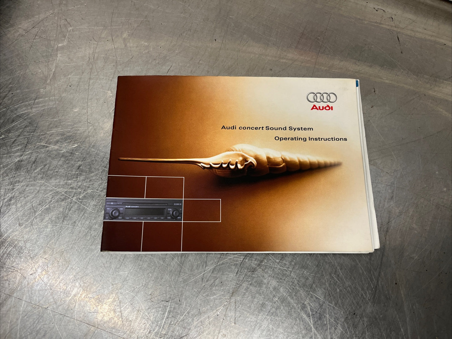 Audi Concert Sound System Operating Instructions 2000-2005 Part No.231.566.44920